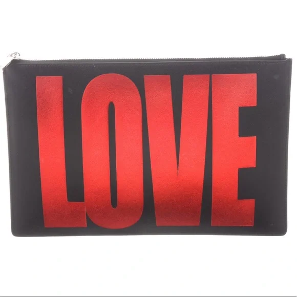 GIVENCHY leather LOVE clutch - Picture 2 of 13
